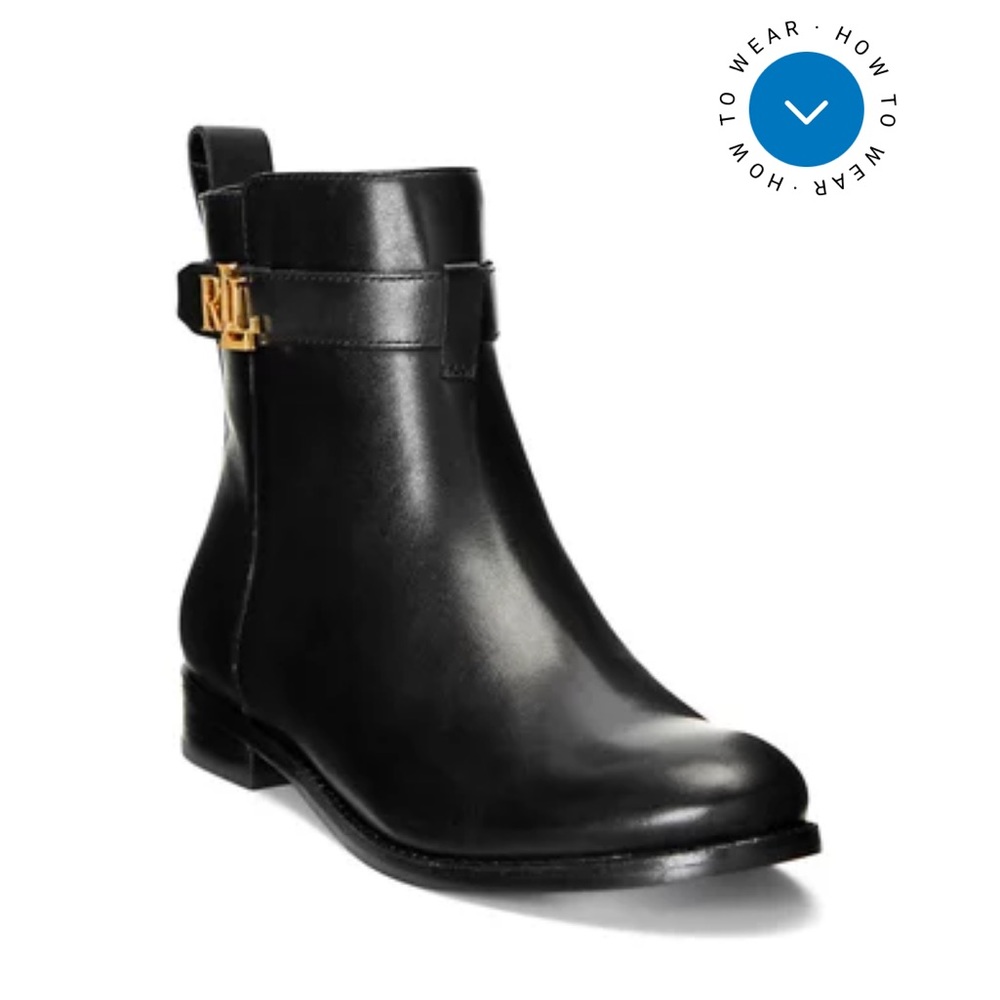 Ralph Lauren black booties size 9.5